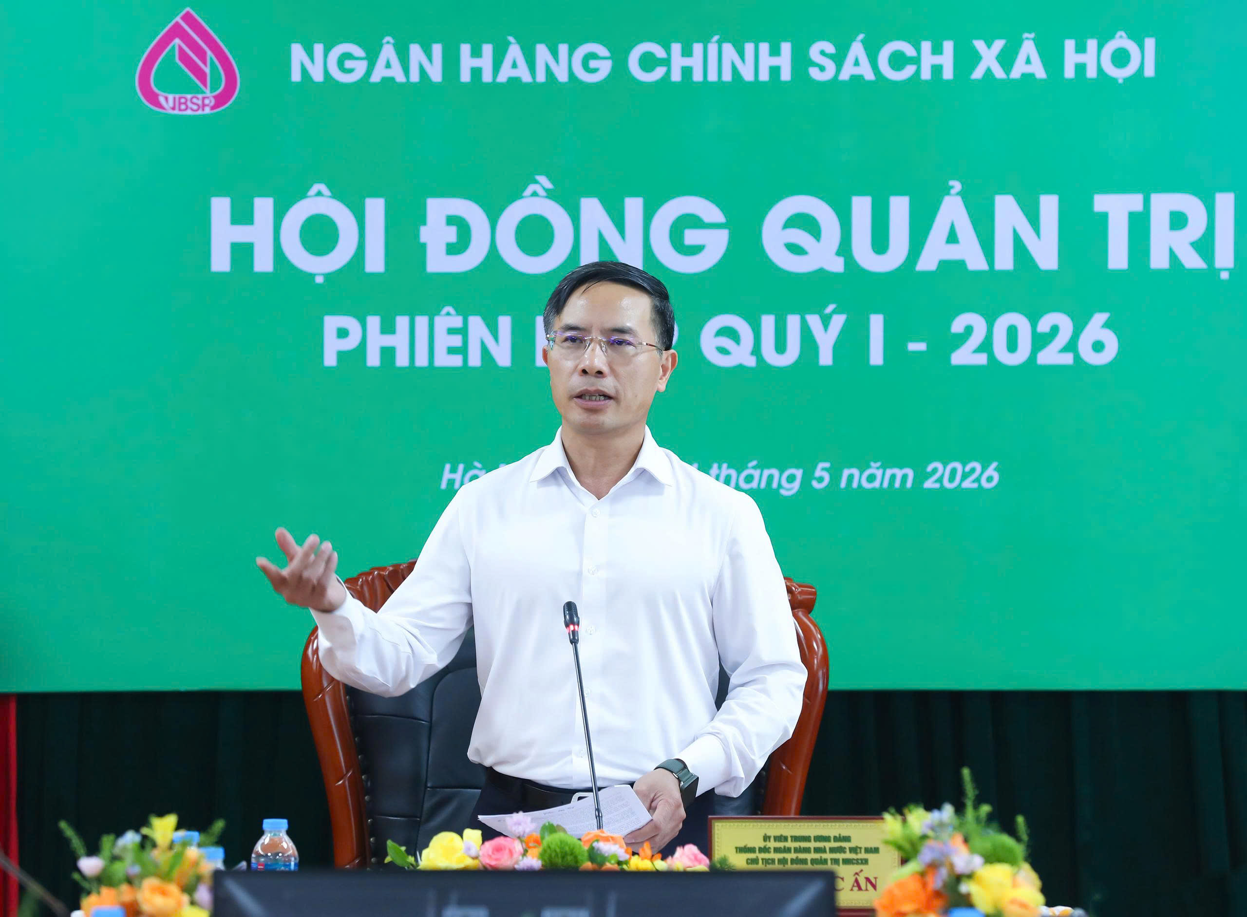 The Board of Directors of the Vietnam Bank for Social Policies Holds the Regular Meeting for the First Quarter of 2026